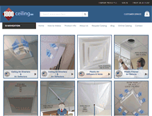 Tablet Screenshot of 1800ceiling.com